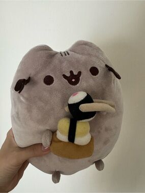 Pusheen Sushi Plush Stuffed Animal Soft Gray Cat Kawaii Collectible